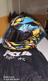 Gille GTS V1 Slifer Graphics fullface dual visor + FREE Lens