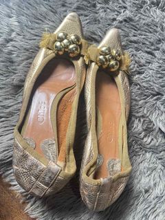 Gold kitten  heels