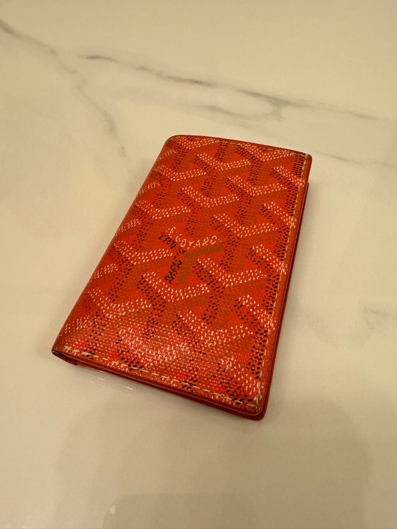 Orange goyard card holder top