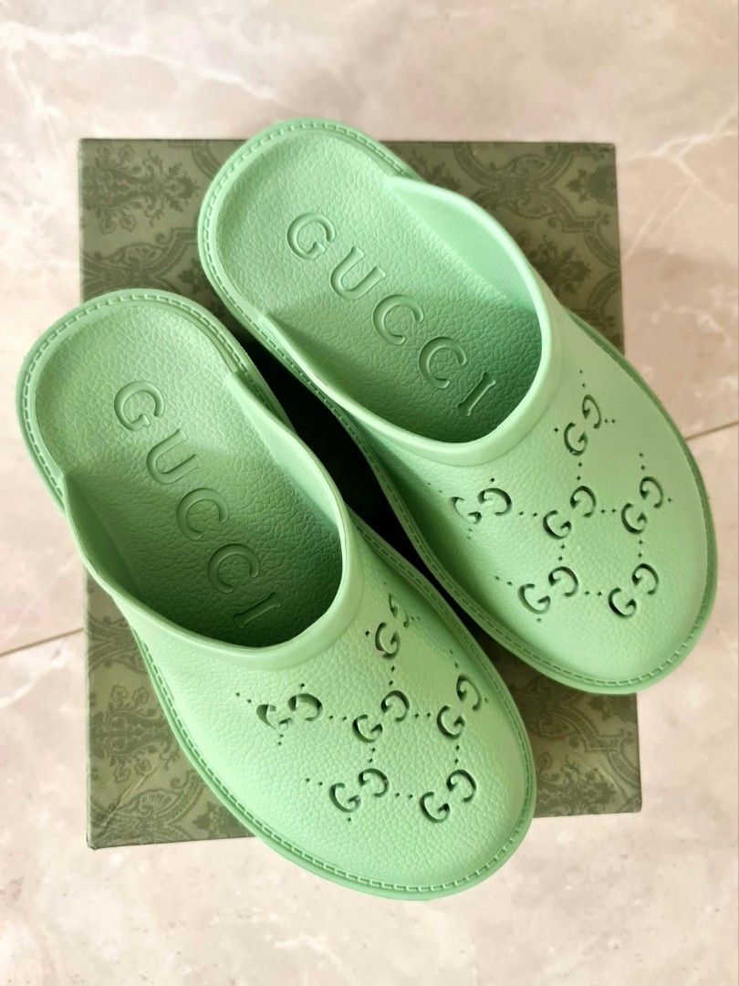 Gucci flip crocs on sale