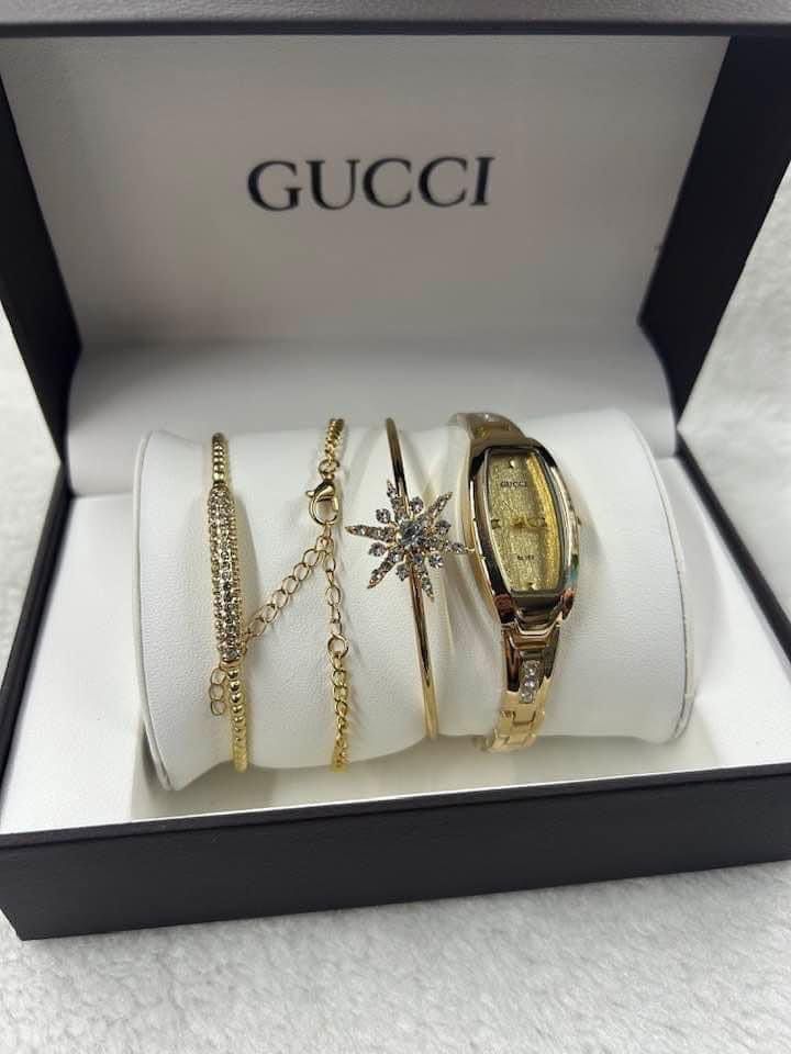 Gucci Watch and Bracelet Set Women s Fashion Watches Accessories Watches on Carousell
