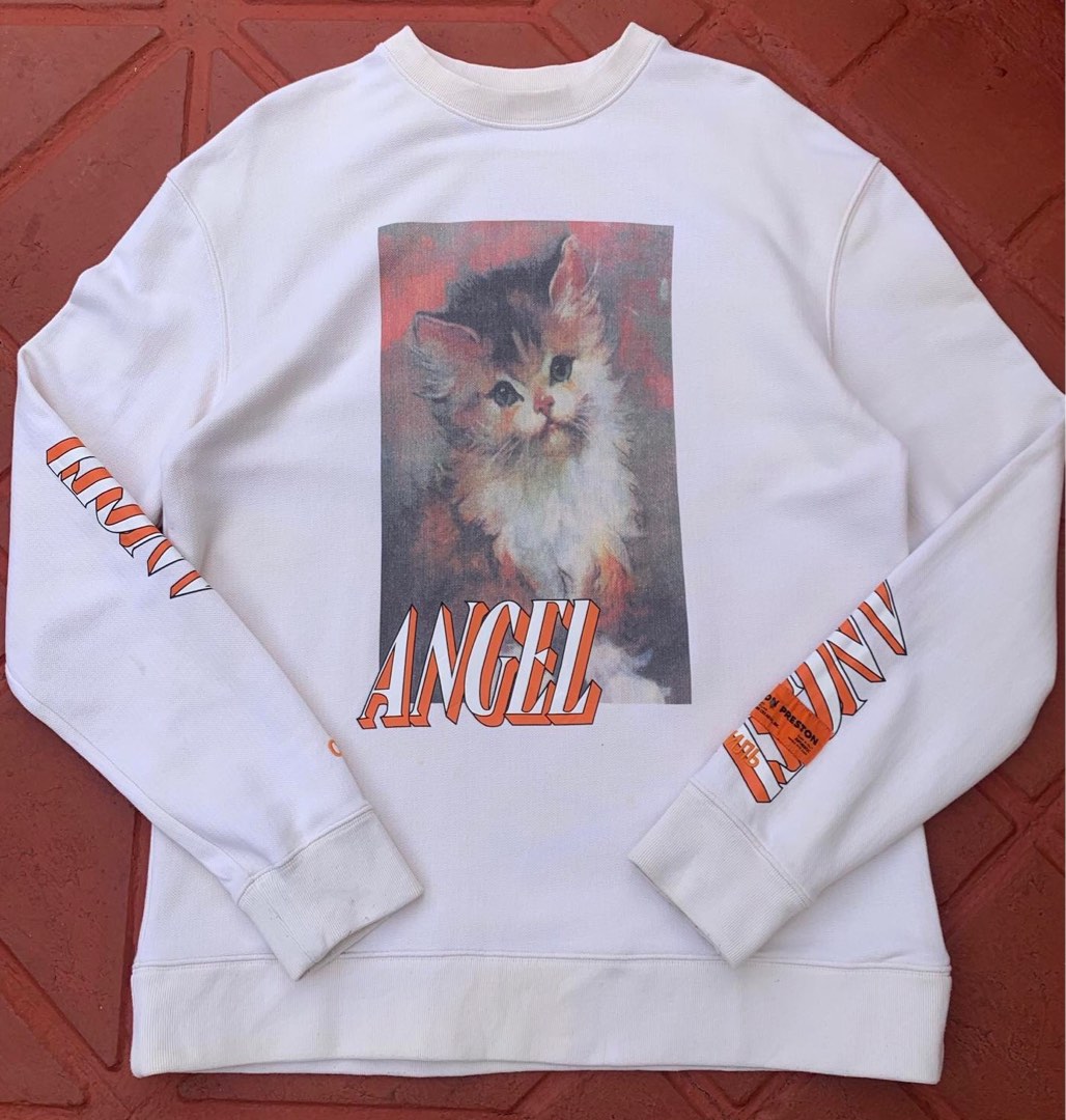 Heron preston angel sweatshirt online