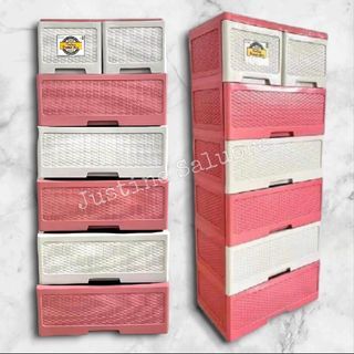 【HIGH QUALITY】6 Layers Rattan Drawer for Clothing available in multicolor