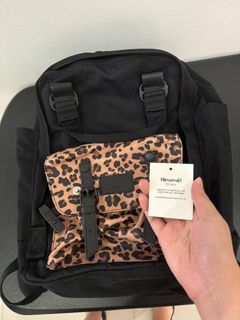 Himawari Buttercup 14" Laptop Backpack-Leopard/Black