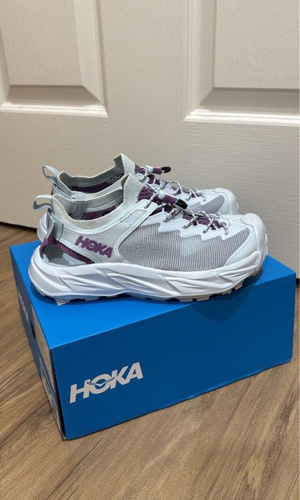 hoka hopara 2 brand new 白紫, 女裝, 鞋, 波鞋- Carousell