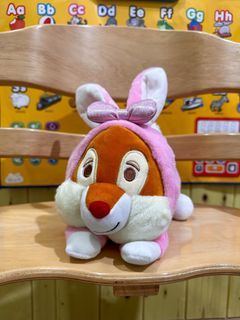 HongKong Disneyland - Dale the Chipmunk Wearing Pink Bunny Costume