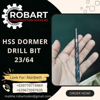 HSS dormer drill bit  23/64