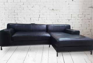 Ikea Kramfors L Type Sectional Leather Sofa Couch