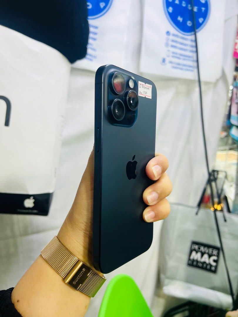 Iphone 15 Pro Max 1TB 100% batt HK (Category: iPhone 15 Series) located in San Juan City. Submitted by javedsgadgetshop (Listing ID 1310554176, Image 3). Description: OPEN FOR INSTALLMENT VIA CREDIT CARD/GGIVES/SPAY/BILLEASE & SWAP/TRADE-IN! WE BUY AND SELL ( ANYKINDS OF UNIT BINIBILI PO NAMIN)! PTPA : Padelete po f bawal Read ❗️Onhand ‼️ Iphone 15promax •1TB •HK Variant •100% batt health •Factory Unlock •95% Smoothness •No hidden issue | No Repa