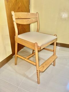 Japandi Wooden Chair with solid wood frame