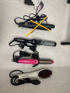 Japan/us hair straightener/curler brush