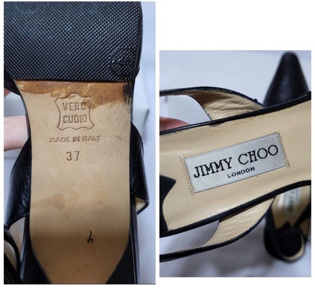 Jimmy Choo pointed sling back - vintage (Category: Heels) located in Mandaluyong City. Submitted by bookmarkdown (Listing ID 1310513001, Image 3). Description: Thrifted for 3k. Personally only used twice. Authentic and in good condition — please see photos..