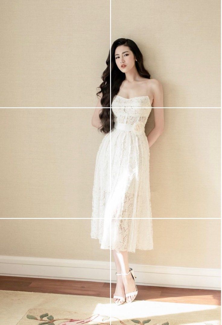 JT Lane White lace Midi Dress, Women's Fashion, Dresses