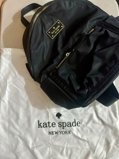 Kate Spade black nylon backpack