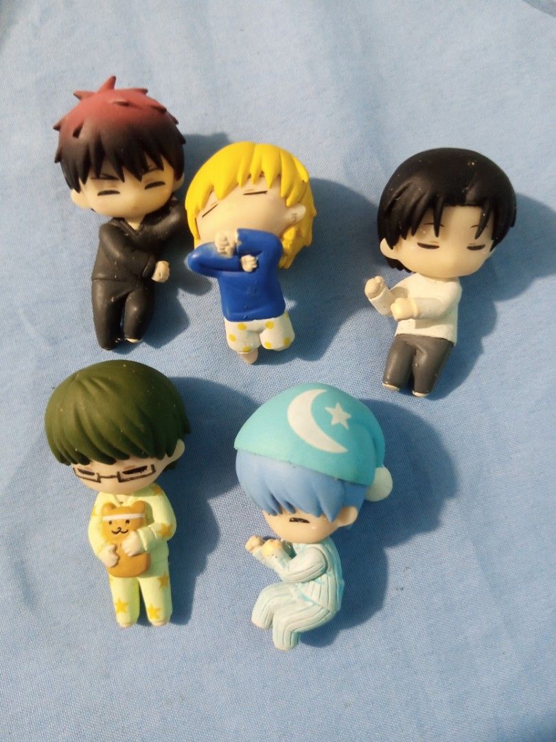 Kuroko no Basket Assorted Merch (Category: Designer & Blind Box Toys) located in Dolores. Submitted by boxnigojo (Listing ID 1310488315, Image 2). Description: Midorima na lang po available sa sleeping figs ❌️chibi set MOP:GCASH RCBC MOD: FLASH J&T.