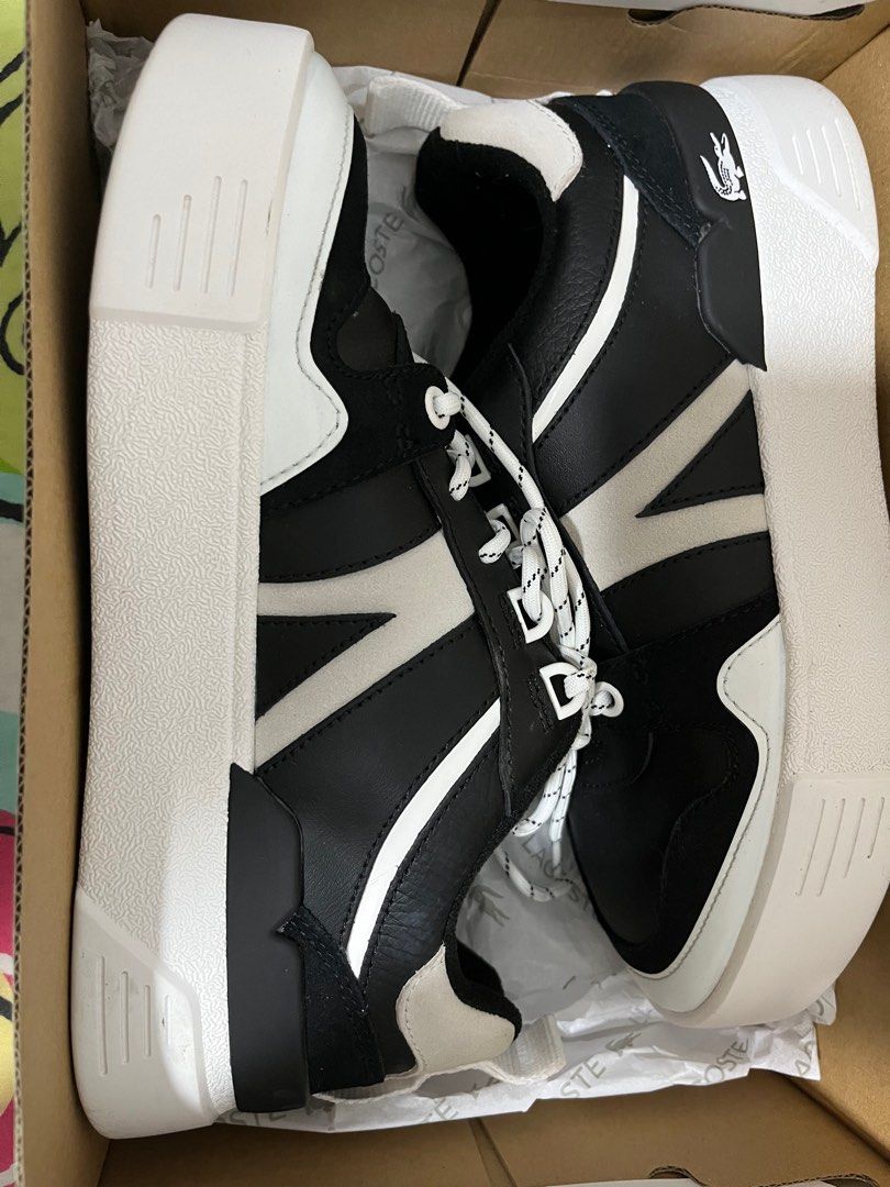 Lacoste Shoes Womens L002 Black (Category: Sneakers) located in Calamba. Submitted by portss (Listing ID 1310568498, Image 2). Description: used thrice.