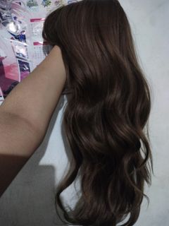 Long brown Curly Wig - Seven Queens