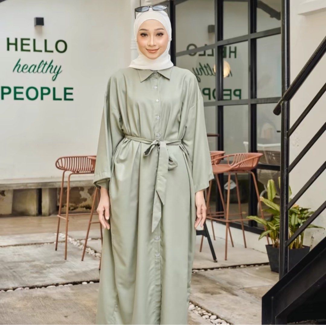 Long top casual Women s Fashion Muslimah Fashion Dresses on Carousell