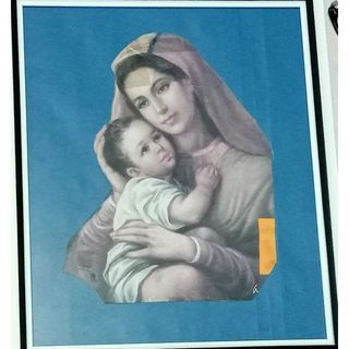 Madonna and Child (Mama Mary) in frame