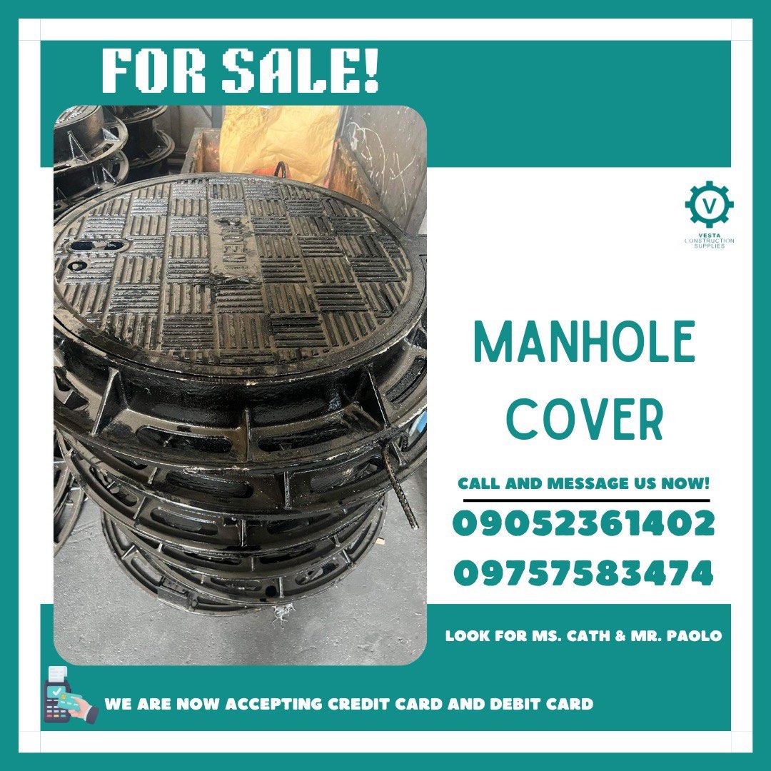 Manhole cover (Category: Construction & Building Materials) located in Manila. Submitted by cathvesta_sales (Listing ID 1310495728, Image 1). Description: .