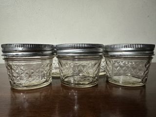 Mason Jelly Jars Quilted Crystal Style 4 oz. each