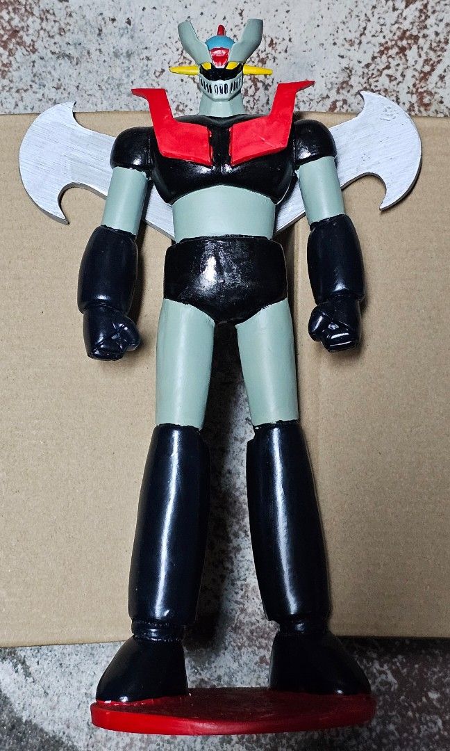 Mazinger Z Statue (Category: Figurines & Statues) located in Quezon City. Submitted by chud88 (Listing ID 1310503484, Image 2). Description: = Displayed = 20+ y/o = made from Plaster (i think not sure) = wt. : 0.86 kgs Meet-up: Cubao Area = weekends Kapitolyo Pasig = weekdays Mailing and Delivery: Lalamove or Grab @ buyers expense.