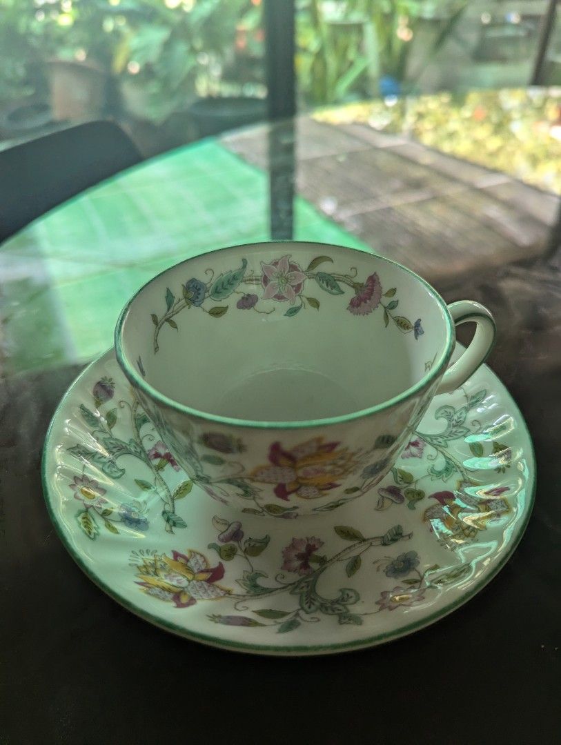 Minton haddon hall teacup saucer (Category: Coffee & Tea Tableware) located in Midsayap. Submitted by Pandabearstore (Listing ID 1310495766, Image 1). Description: Good condition.