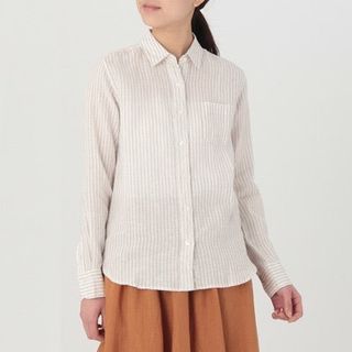 MUJI Linen Stripe Shirt