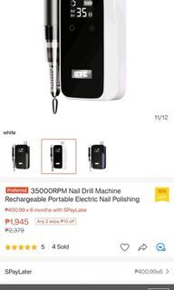 Nail drill Rechargeable