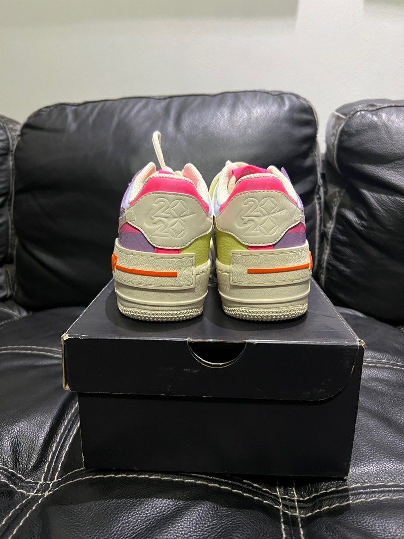 nike air force shadow beige pink