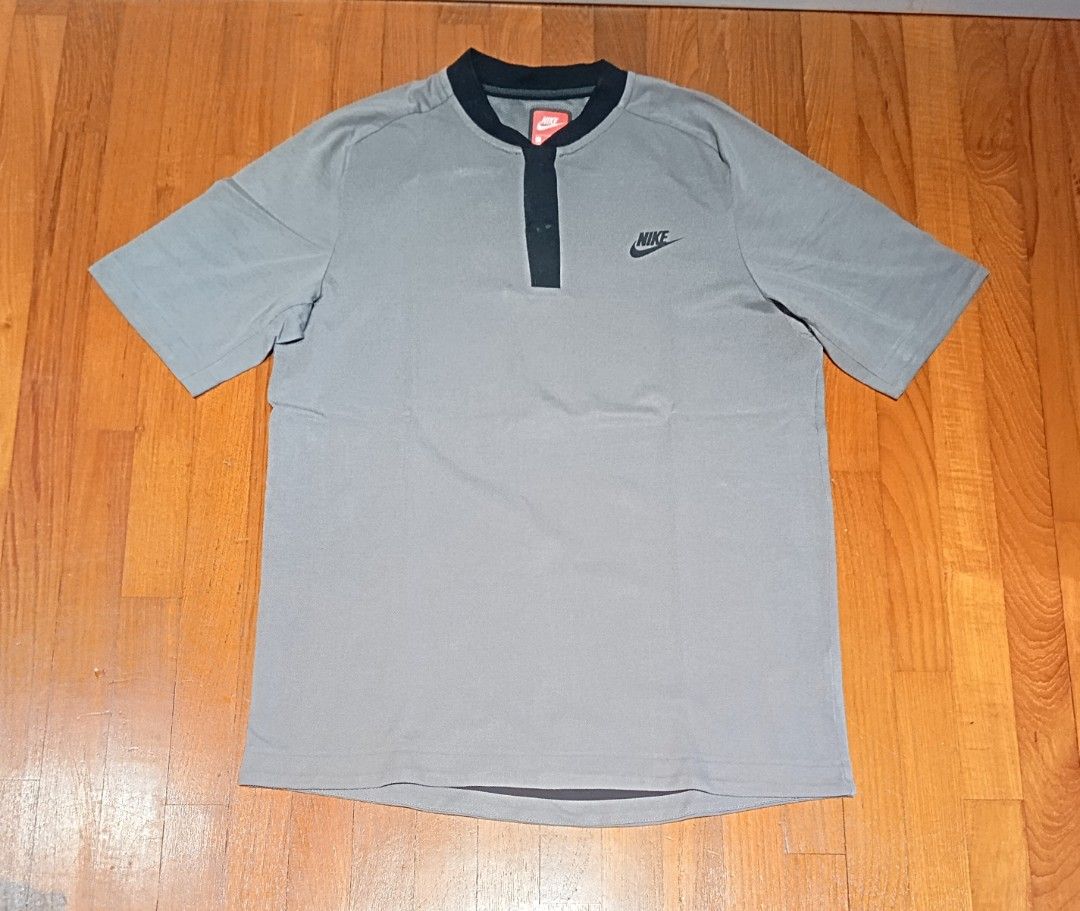 Nike golf collarless flare golf polo shirt