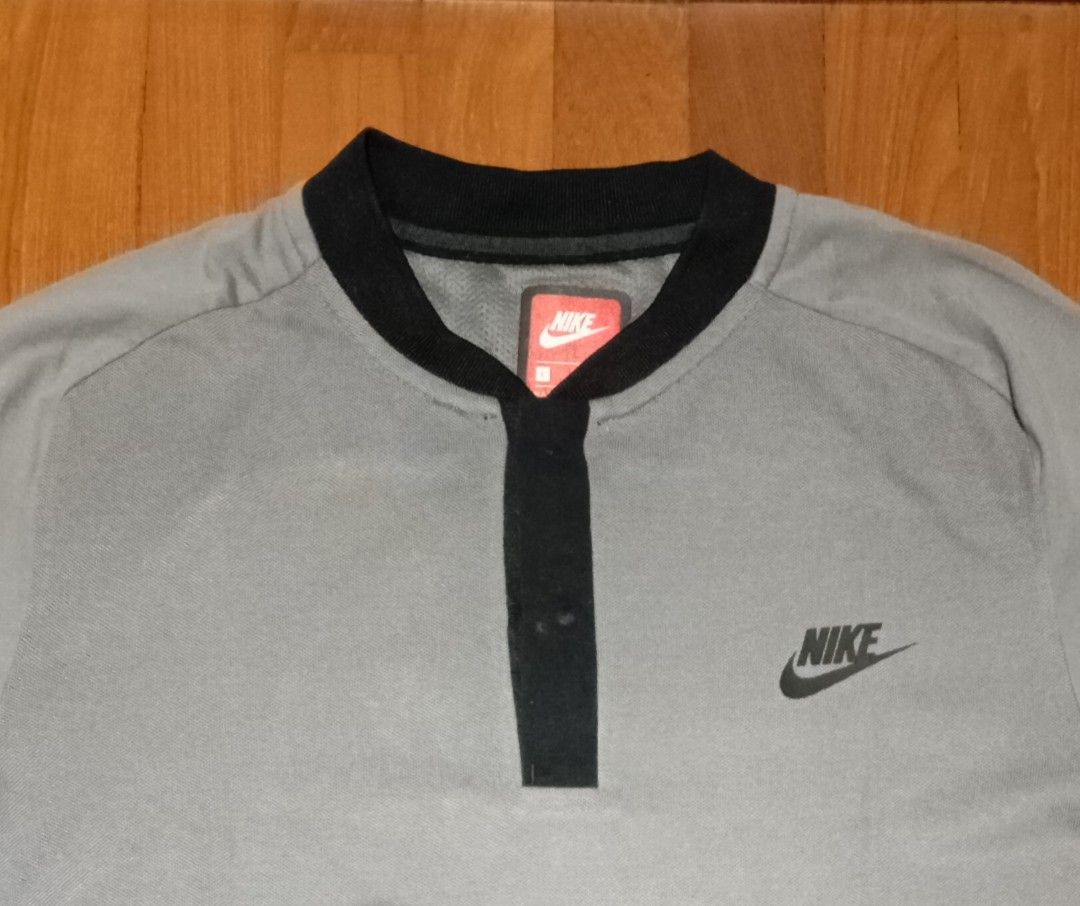 Nike golf collarless flare golf polo shirt