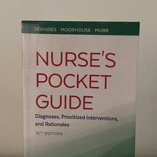 NURSING BOOK - Nurse's Pocket Guide 15th Edition (NANDA)