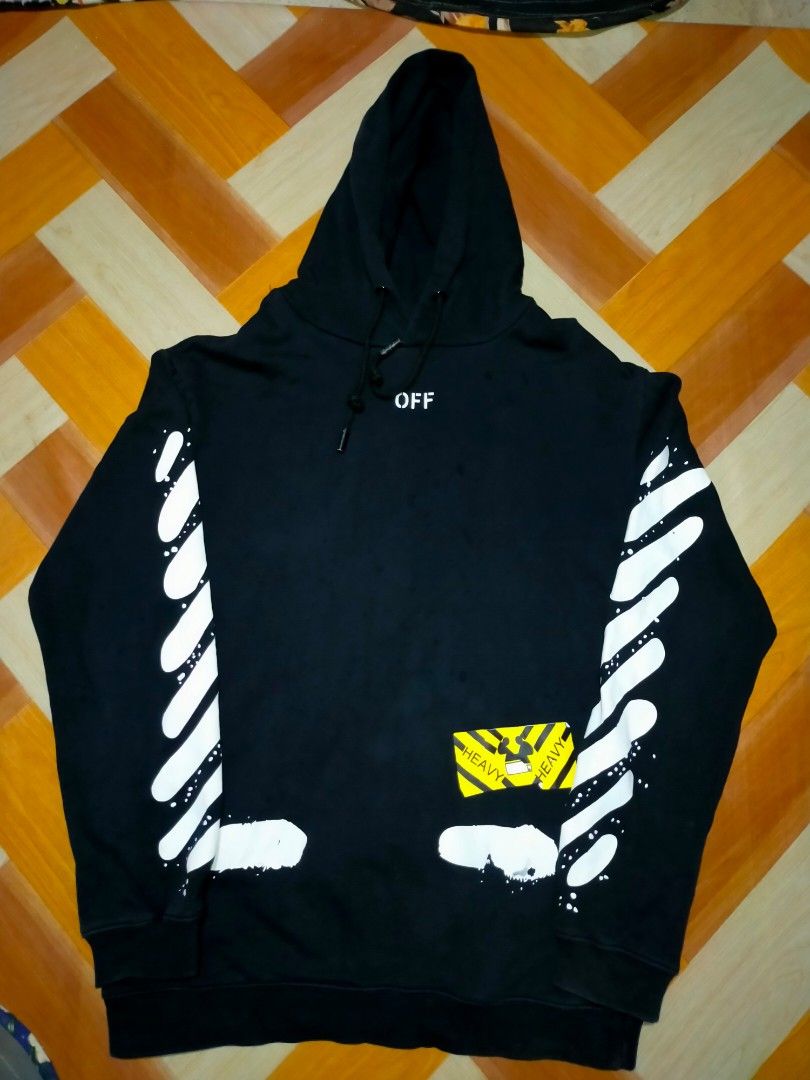 Off white heavy hoodie sale