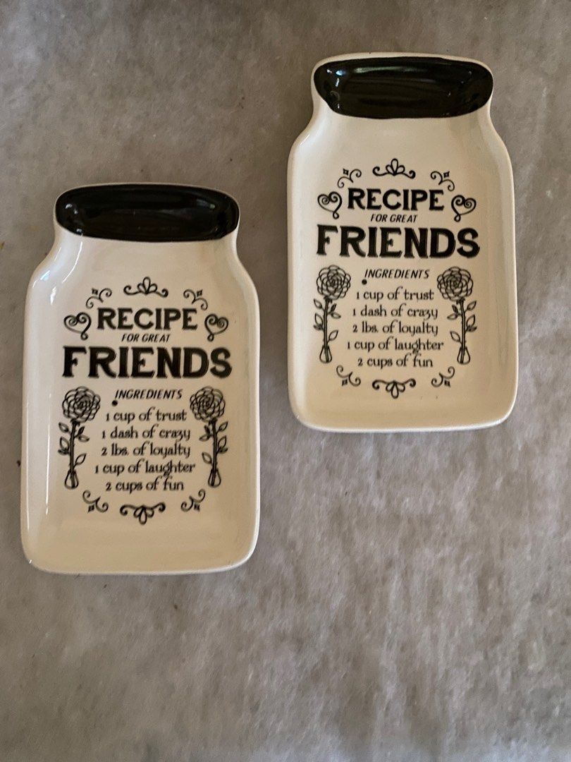 ON SALE*** Homeessentials Recipe For Great Friends Serveware, Furniture &  Home Living, Kitchenware & Tableware, Other Kitchenware & Tableware on  Carousell