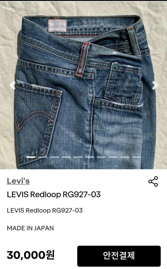Orig Levis Redloop Japan jeans Women s Fashion Bottoms Jeans on Carousell