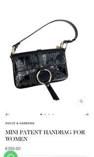 Original Dolce and Gabbana Mini Patent Shoulder Bag