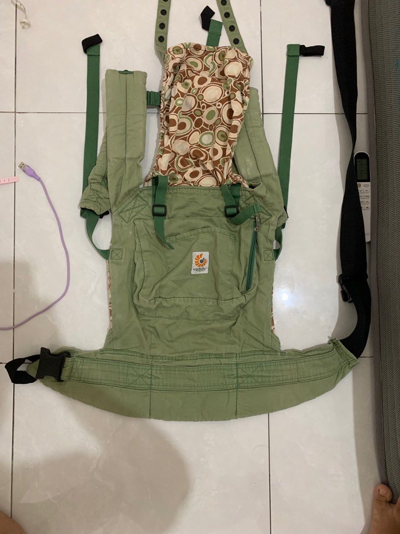 ORIGINAL Ergo Backpack Ergobaby BABY CARRIER Organic Collection GREEN RIVER ROCK HARGA MURAH KHUSUS WARNA INI NEWBORN 3.2kg with infant insert