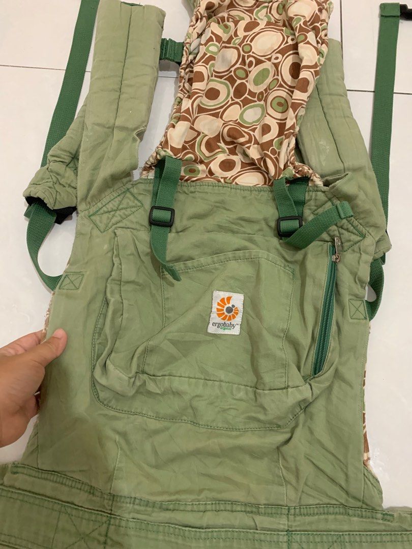 ORIGINAL Ergo Backpack Ergobaby BABY CARRIER Organic Collection GREEN RIVER ROCK HARGA MURAH KHUSUS WARNA INI NEWBORN 3.2kg with infant insert