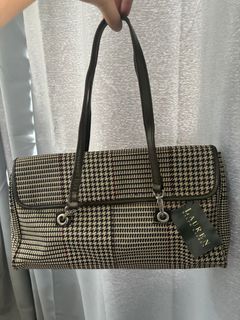 ORIGINAL Ralph Lauren vintage houndstooth shoulder sling bag