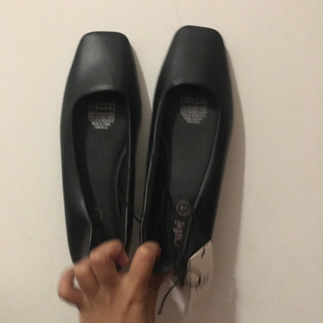 Original rubi size 37 36 38 Flatshoes hitam black flat shoes teplek kulit sintetis sintesis