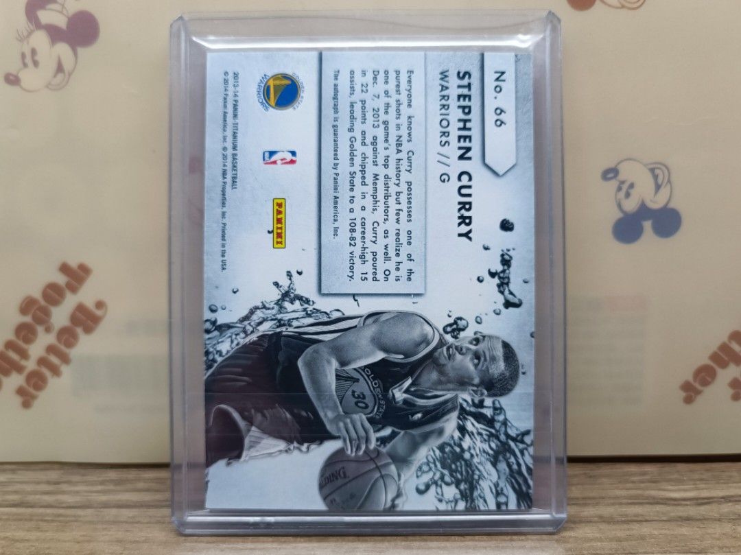Sc30 Sticker Panini 2013-14 Titanium Stephen Curry Golden State Warriors SC30 New ...