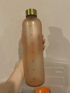 Pink water bottle