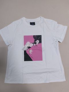 Plains and Prints white/pink tee