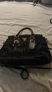 prada tessuto gaufre nero bag