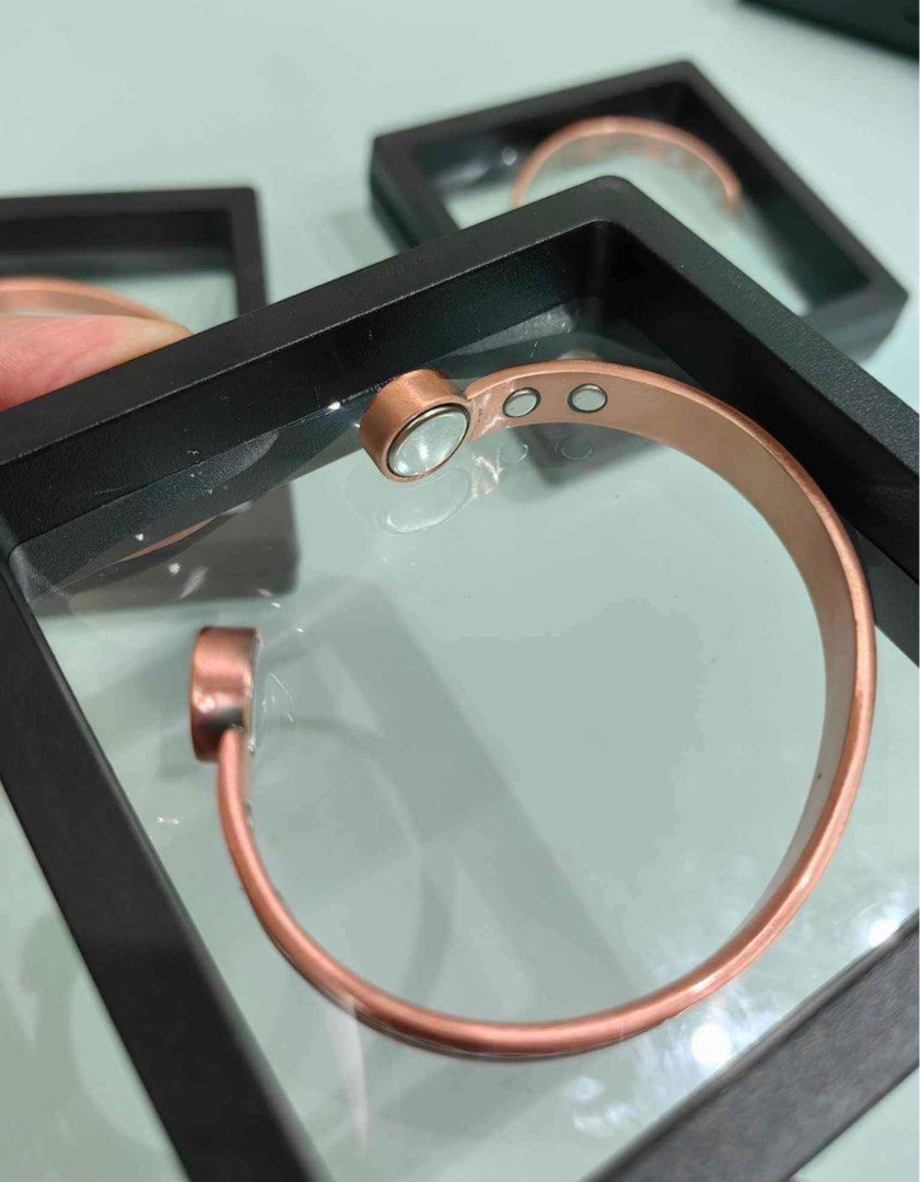 Pure copper Magnetic Bangle and Ring (Category: Body Jewelry) located in Taytay. Submitted by michidc (Listing ID 1310583842, Image 1). Description: For Sale! Pure Copper Bangle and Ring Magnetic Health Benefits: Good for Blood Circulation Bangle 899 each Ring 650 each Payment first policy MOP: Gcash/BDO Shipping via LBC For Pre-Order No Rush! Open for resellers min orders 10pcs up Dm❤️.