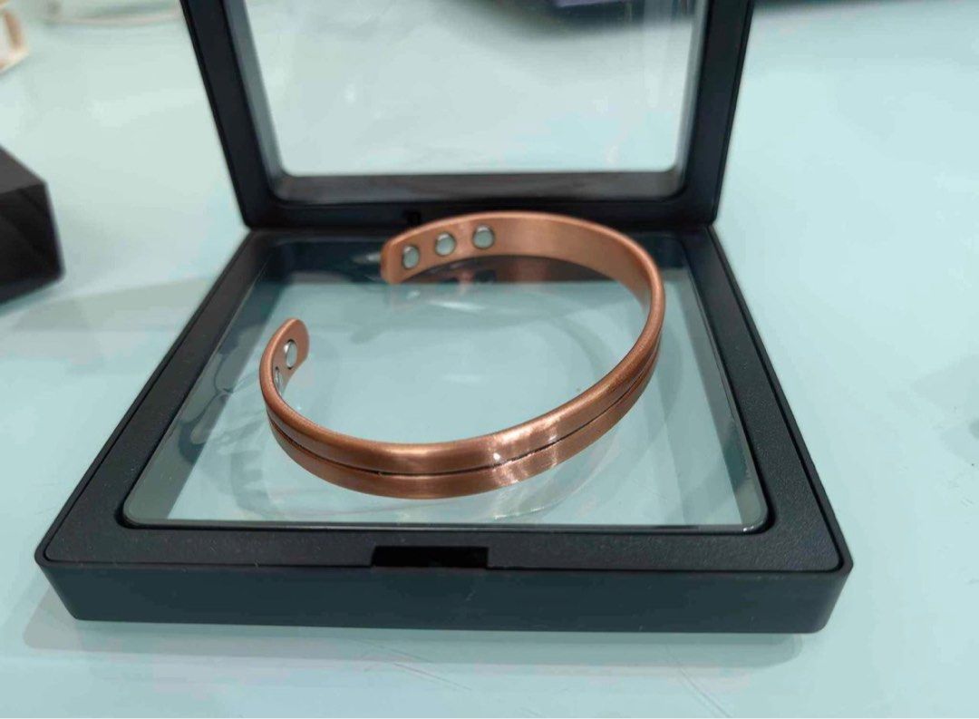 Pure copper Magnetic Bangle and Ring (Category: Body Jewelry) located in Taytay. Submitted by michidc (Listing ID 1310583842, Image 2). Description: For Sale! Pure Copper Bangle and Ring Magnetic Health Benefits: Good for Blood Circulation Bangle 899 each Ring 650 each Payment first policy MOP: Gcash/BDO Shipping via LBC For Pre-Order No Rush! Open for resellers min orders 10pcs up Dm❤️.