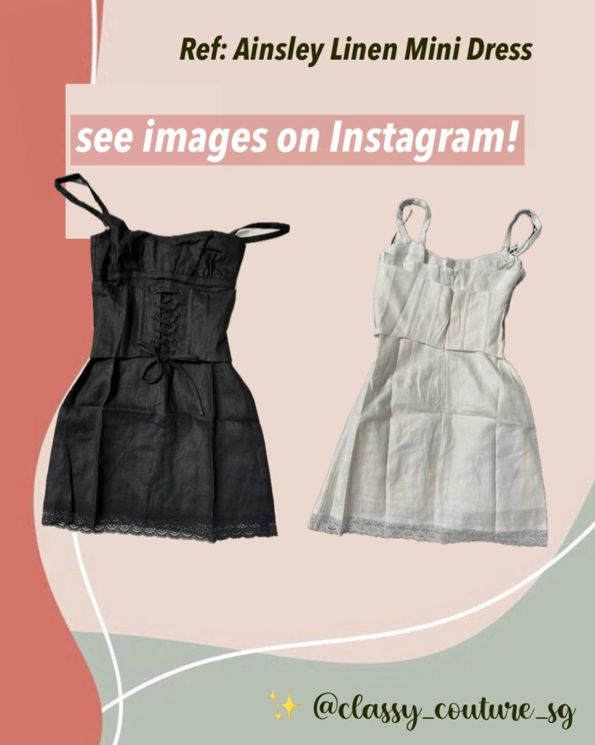 Reformation Ainsley Linen Mini Dress, Women's Fashion, Dresses & Sets,  Dresses on Carousell
