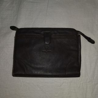 Rudolph Valentino Clutch Bag (Dark Brown)