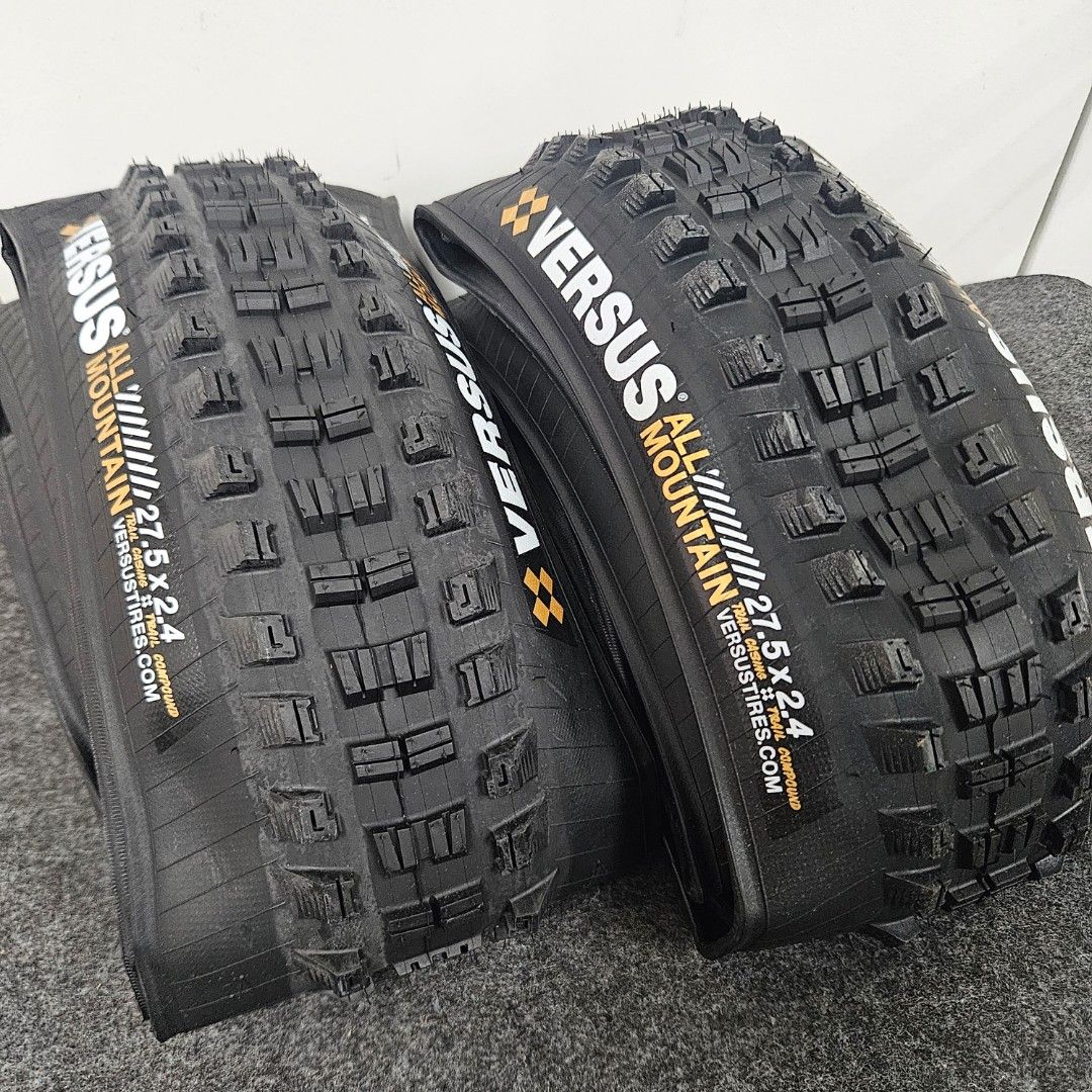 SALE 1 pair black Versus Tyres 27.5 x 2.4 Sports Equipment Bicycles Parts Parts Accessories on Carousell